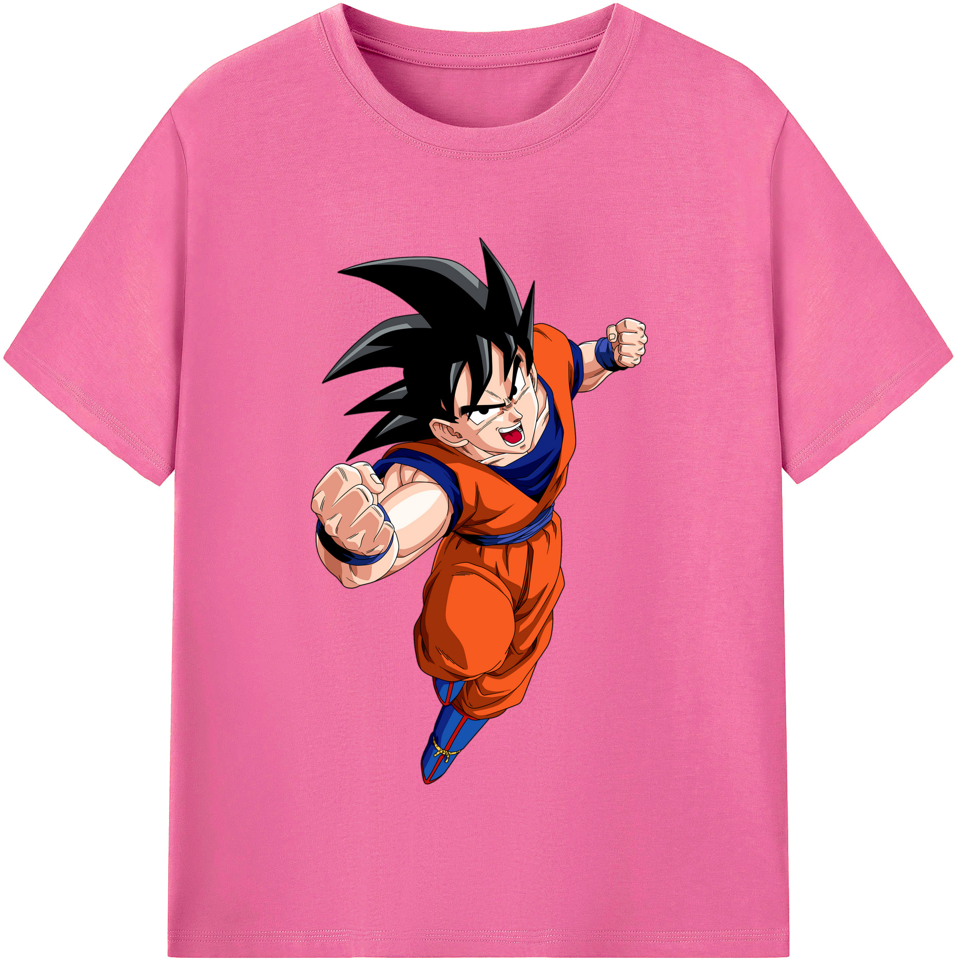 （画像用） ドラゴンボール 孫悟空（そん ごくう）Son Goku カカロット DRAGON BALL Kakarotto レディースカジュアルプリントTシャツ（綿100％）